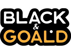 black and goald logo